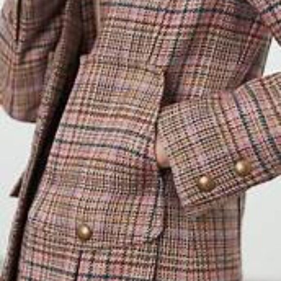 Joules Fieldcoat pink tweed jacket - Picture 4 of 9